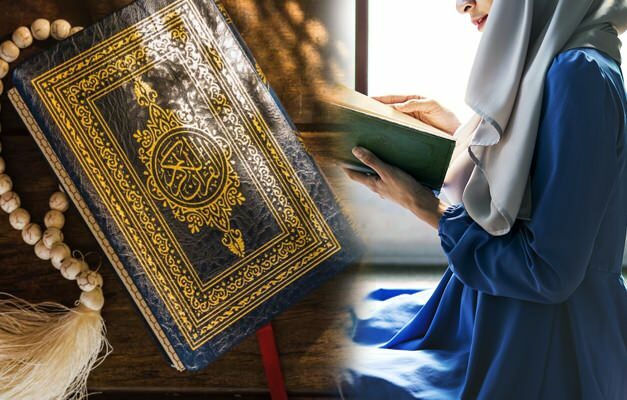 Kan een vrouw met menstruatie de Koran lezen? Vrouw die de Koran leest