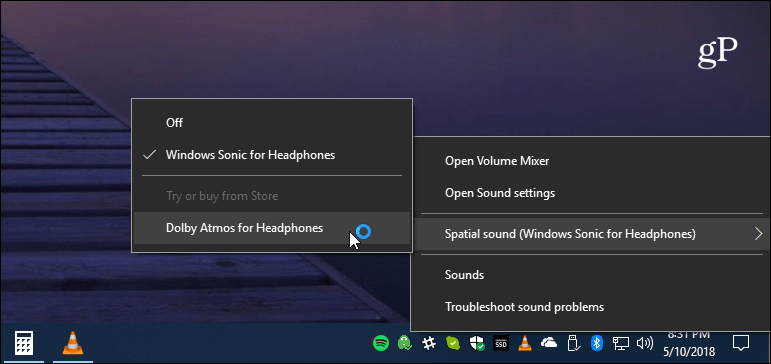 Geluidsinstelling Windows 10-taakbalk