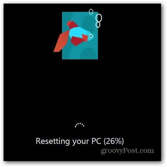 Het resetten van uw PC Pecentage