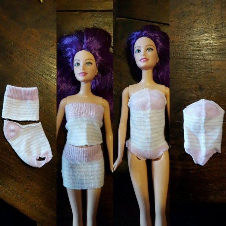 Hoe kleding naaien voor Barbie-poppen? Eenvoudig en praktisch babyjurkje naaien