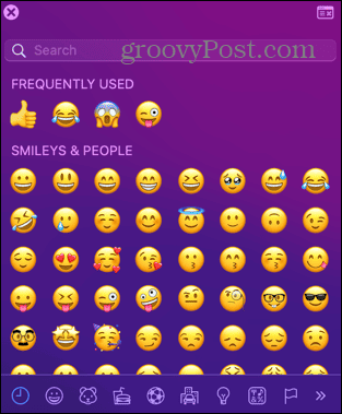 mac kleine emoji-viewer