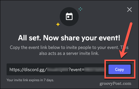 Een Discord-evenement delen