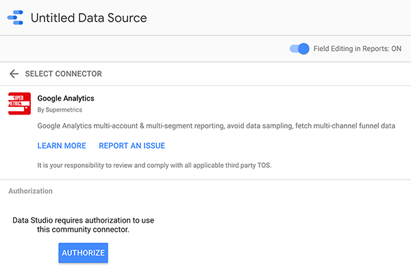 Tip 2 hoe u een gegevensbron koppelt aan Google Data Studio