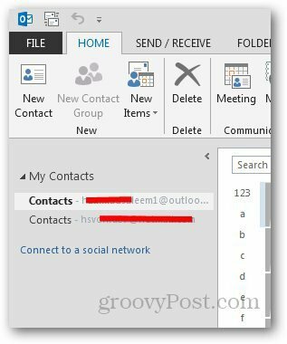 Sociale netwerken Outlook 3