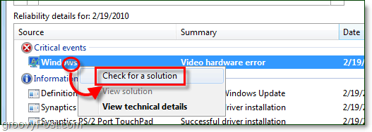 controleer op Windows 7-oplossingen voor problemen