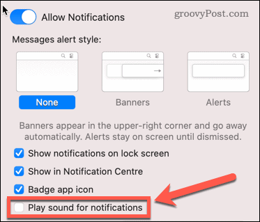 geluid afspelen voor meldingen mac