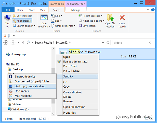 Sluit uw Windows 8.1-computer op de geheime manier af