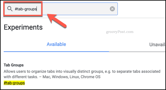 Tabgroepen markeren in Google Chrome