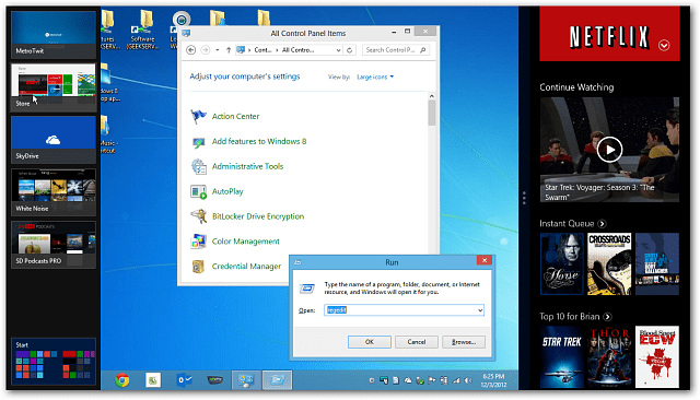 Schakel de Windows 8 Snap-functie in op monitoren met lage resolutie