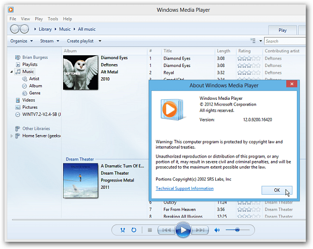 Waar is Windows Media Player in Windows 8?