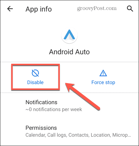 Android automatisch uitschakelen