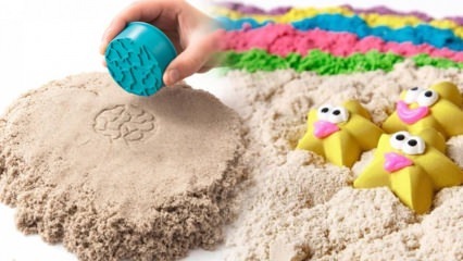Kinetisch zand maken voor kinderen! Hoe maak je praktisch (maanzand) kinetisch zand thuis?