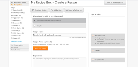 allrecipes receptenbox
