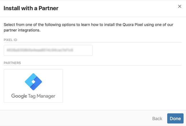 stap 3 van hoe u Quora Pixel installeert met Google Tag Manager