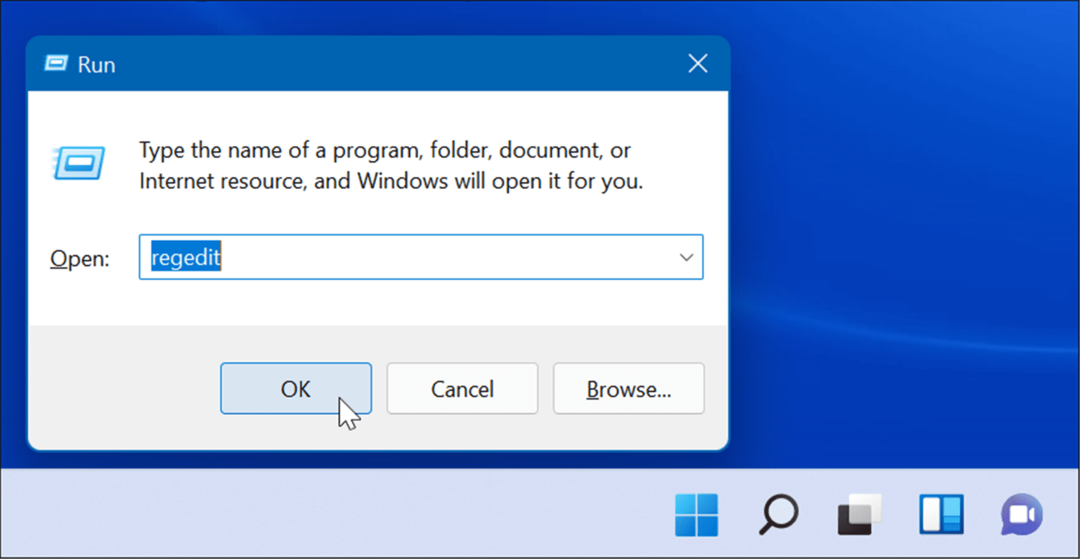 regedit Windows 11 uitvoeren