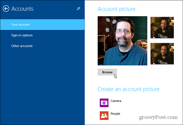 Hoe u uw Windows 8.1-accountafbeelding kunt wijzigen