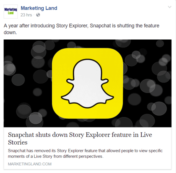 Snapchat schakelt de functie Verhaalverkenner uit in Live Stories.