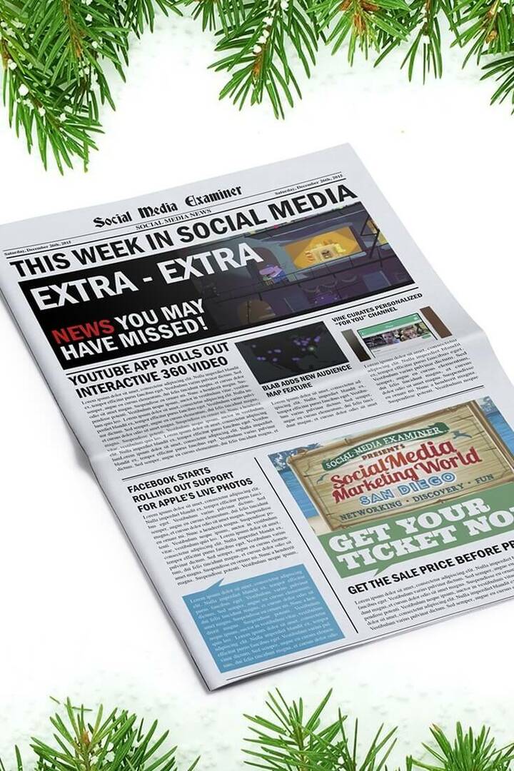 YouTube-app rolt interactieve 360-video uit: deze week in sociale media: sociale media-examinator