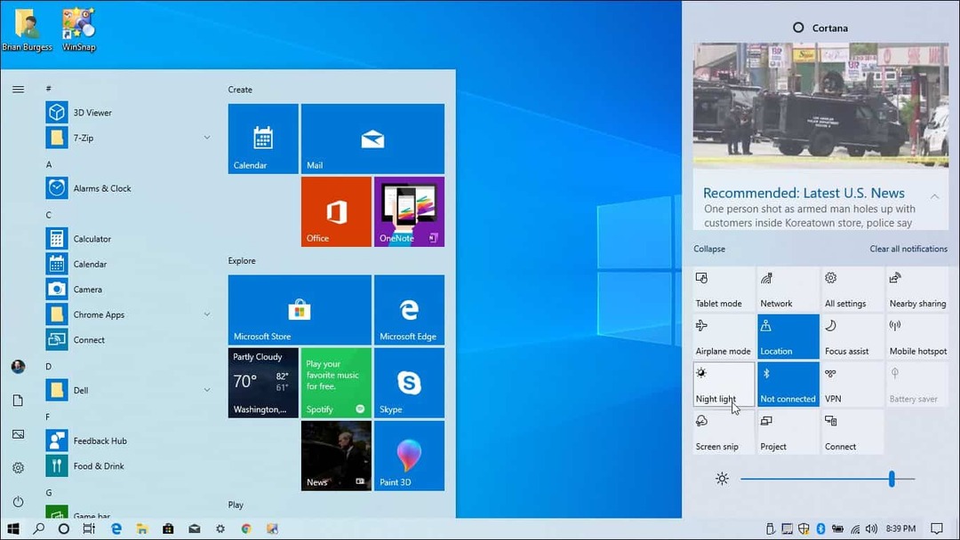 Hoe het nieuwe lichtthema op Windows 10 in te schakelen