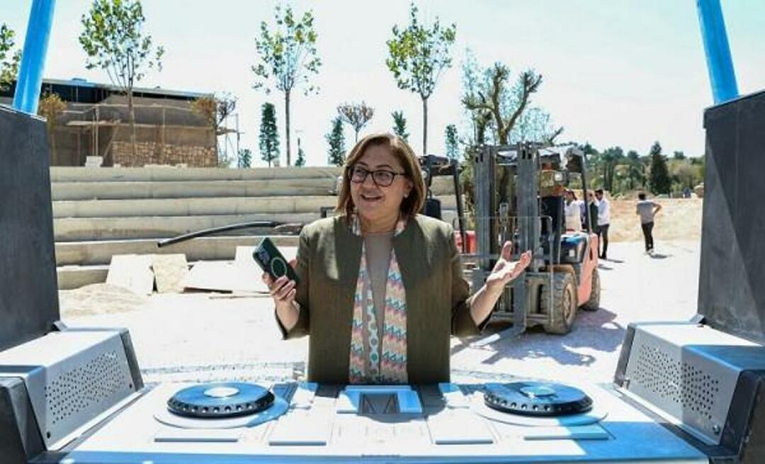 Fatma Şahin kondigde het nieuwe festivalpark van Gaziantep als volgt aan: "Als je wilt, kun je het zelf ontwerpen..."