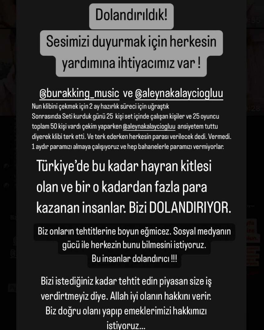 Beschuldigingen van fraude tegen Burak King en Aleyna Kalaycıoğlu