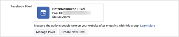 De mogelijkheid om de Facebook-pixel te gebruiken met groepen is een nieuwe functie in 2018.