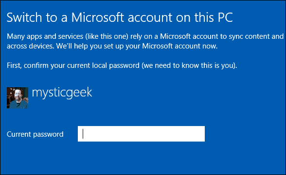 Schakel over naar Microsoft-account