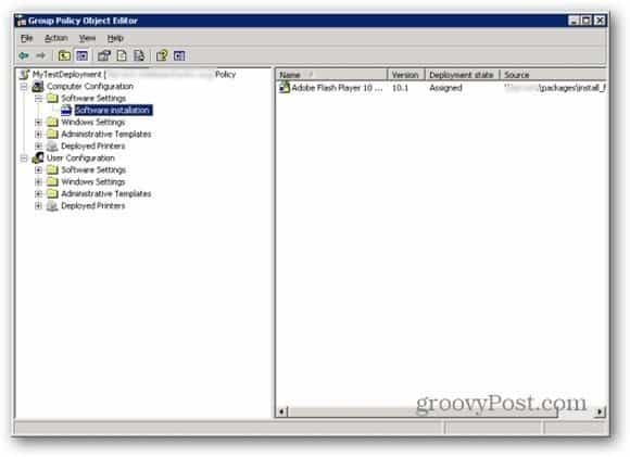 MSI-pakketten implementeren in groepsbeleid op Windows Server