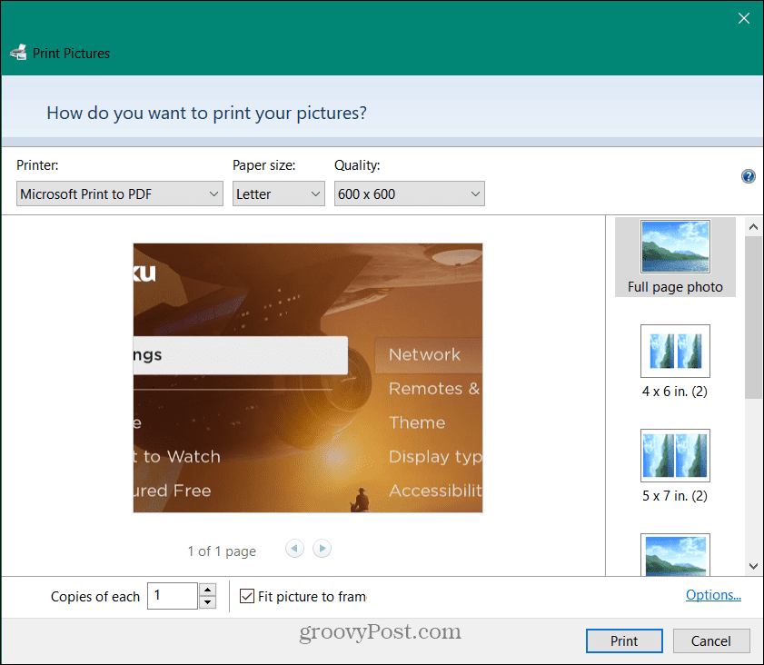 Converteer een PNG naar PDF op Windows