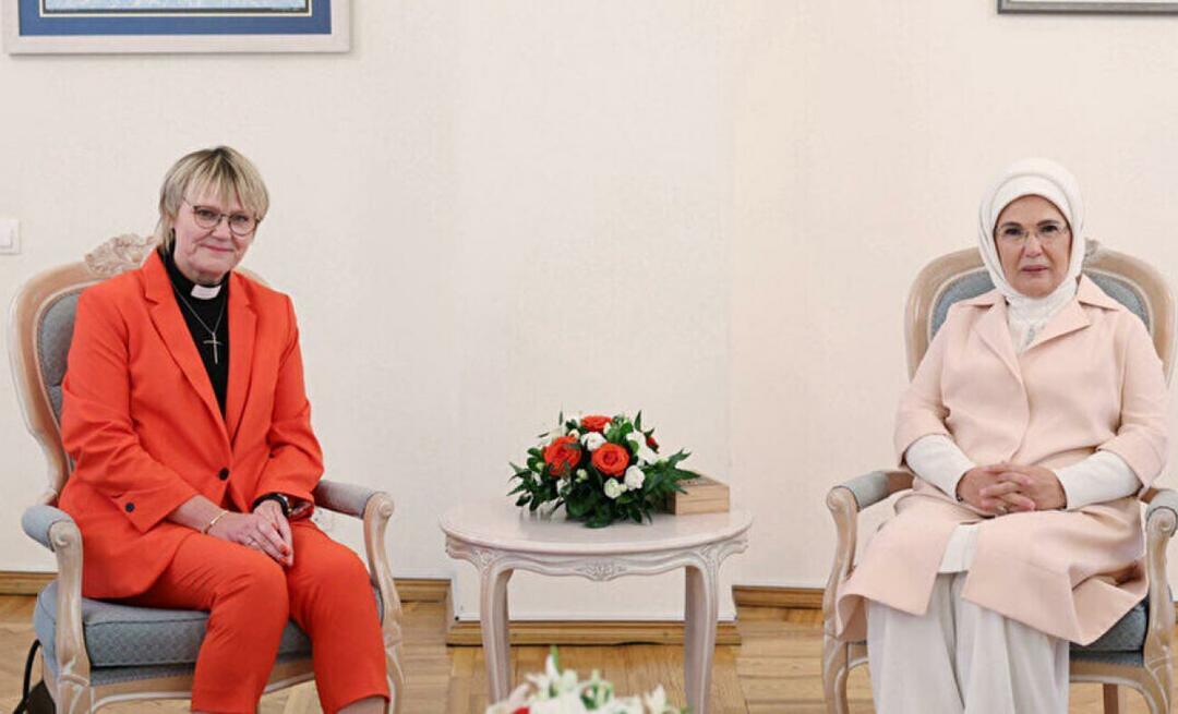 Felicitaties aan Emine Erdoğan van Birgitta Ed, echtgenote van de Zweedse premier Ulf Kristersson!