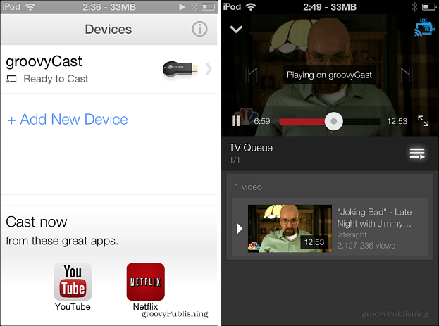 Chromecast op iOS