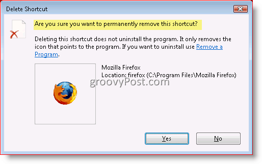 How-To Disable Confirmation Dialog Box voor Windows 7, Vista en XP uitschakelen
