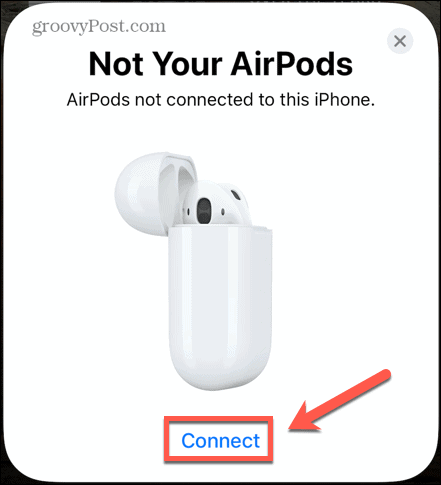iphone sluit airpods aan