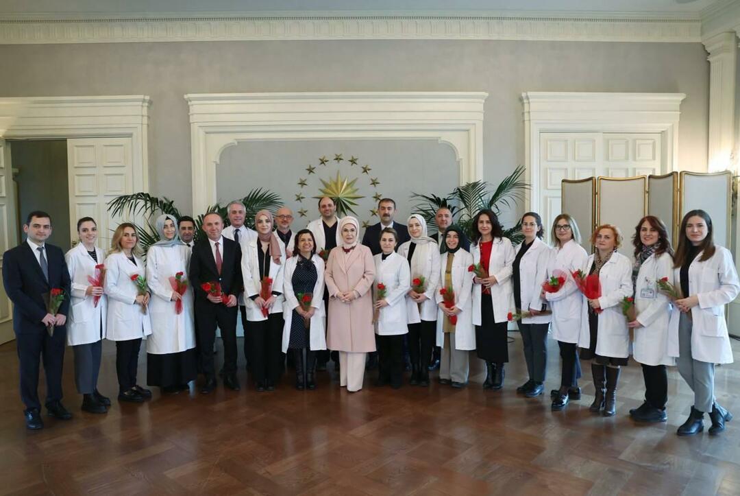 Emine Erdoğan had een ontmoeting met het medische team van het voorzitterschap