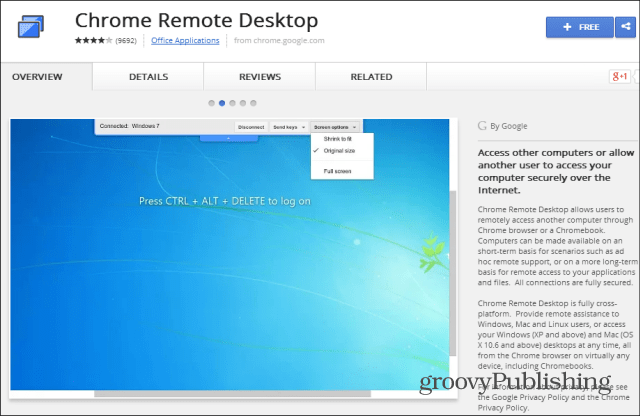 Chrome Remote Desktop-webwinkel
