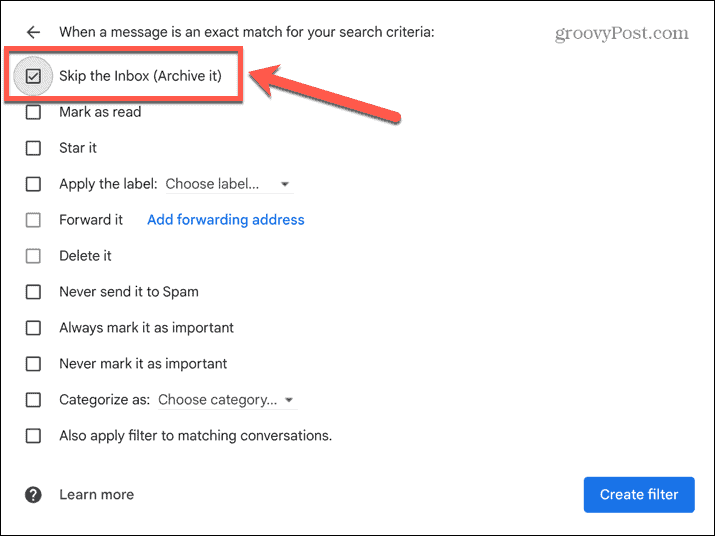 gmail slaat de inbox over