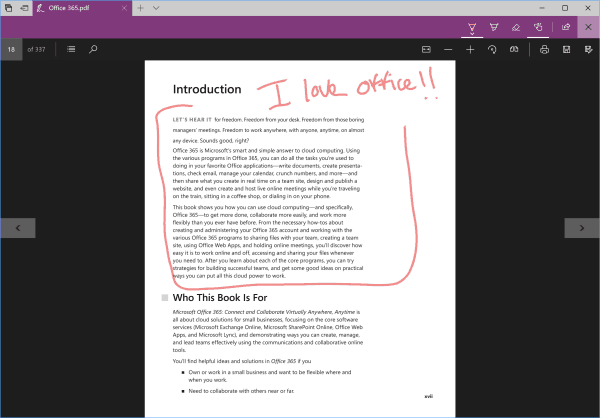 Windows 10 Preview Build 16188 Voegt nieuwe Edge PDF-functies en meer toe