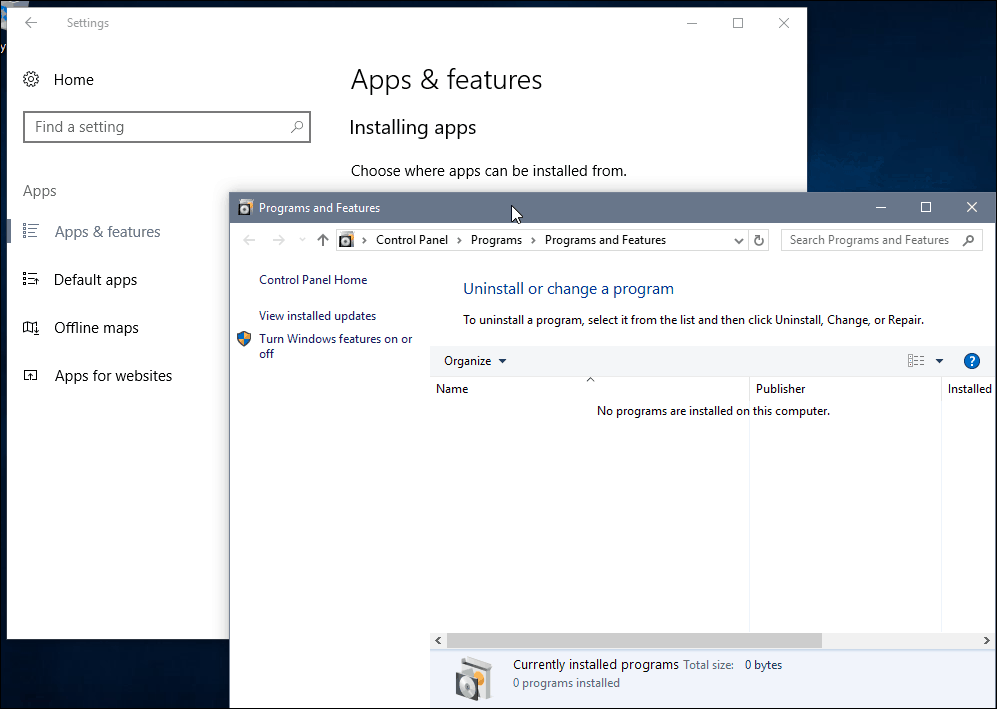 Apps beheren in de Windows 10 Creators Update