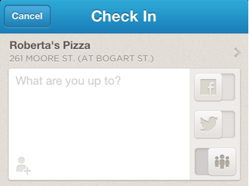 foursquare inchecken