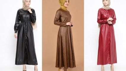 Leren kledingmodellen in hijab-kleding