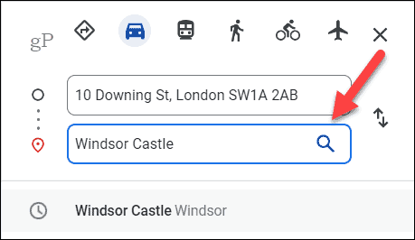 Stel een routebeschrijving voor Google Maps in