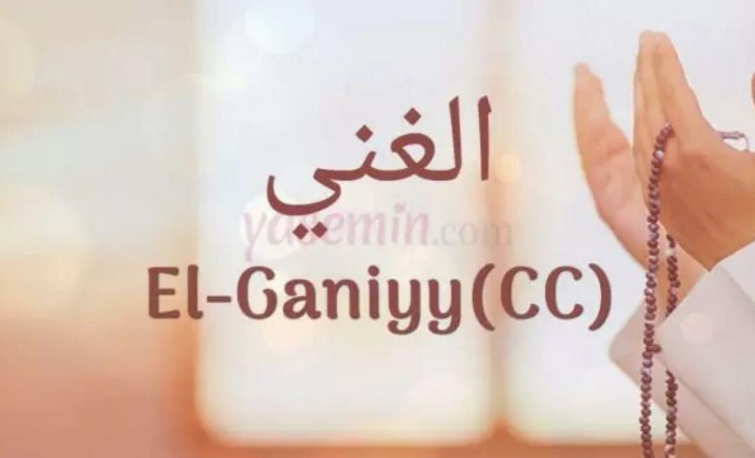 Wat betekent El Ganiyy (c.c) van Esmaül Hüna? Wat zijn de deugden van Al-Ghaniyy (cc)?