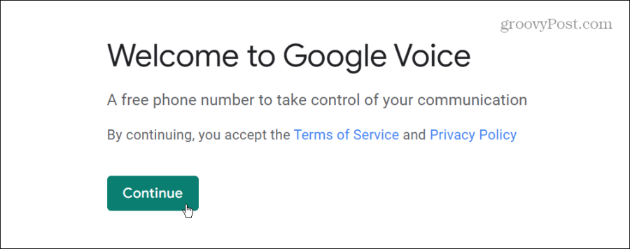 welkom bij Google Voice