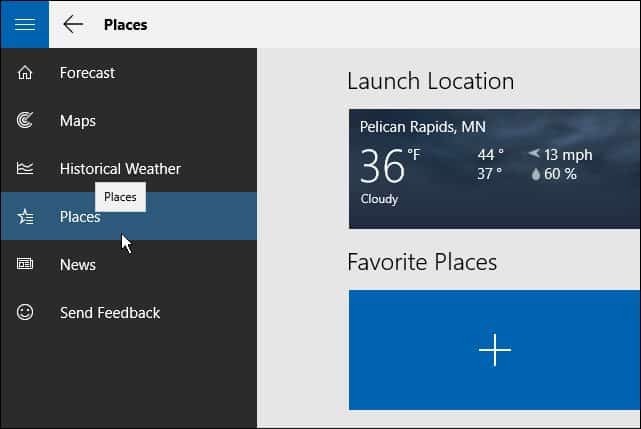 Windows 10-tip: voeg meerdere locaties toe aan de weer-app