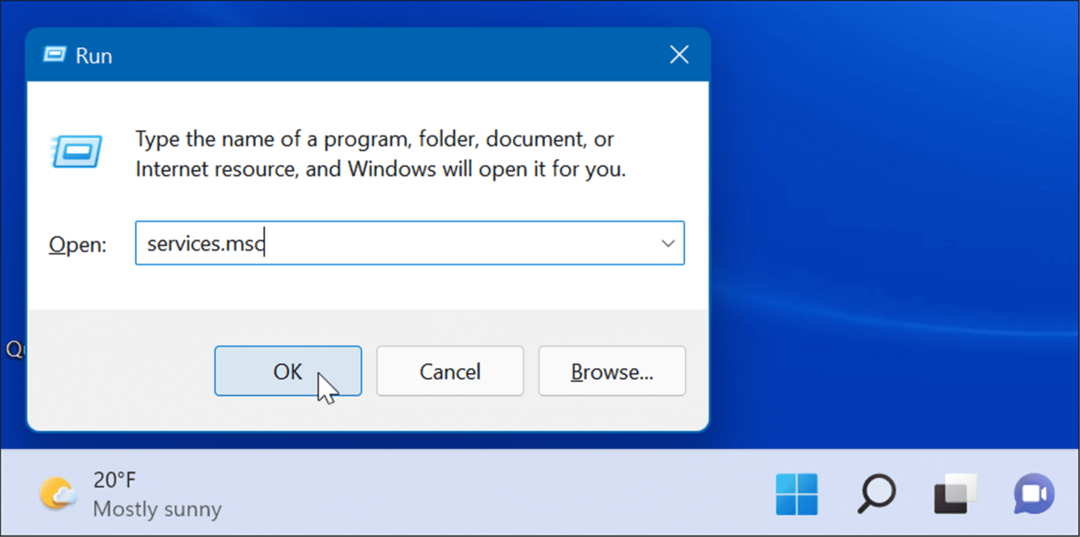 services-msc voer windows 11 uit
