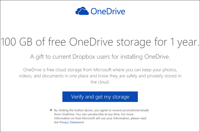 Twee jaar lang 100 GB gratis OneDrive-opslag (bijgewerkt)