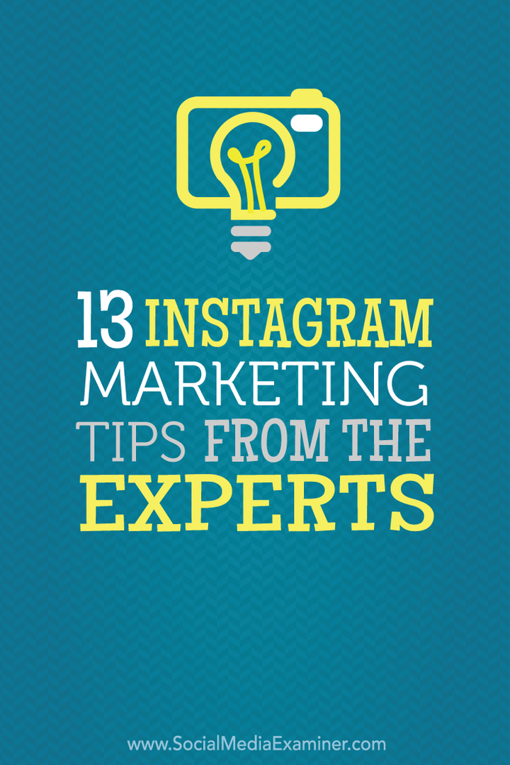 13 Instagram-marketingtips van de experts: Social Media Examiner