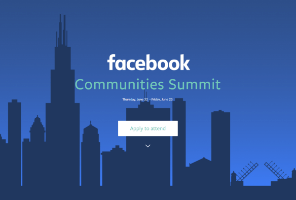 Facebook organiseert op 22 en 23 juni in Chicago de allereerste Facebook Communities Summit.