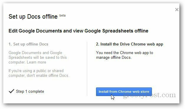 Google Documenten offline 2