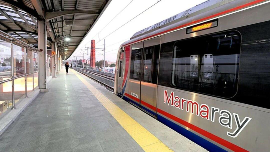 Details over de tijden van Marmaray-reizen